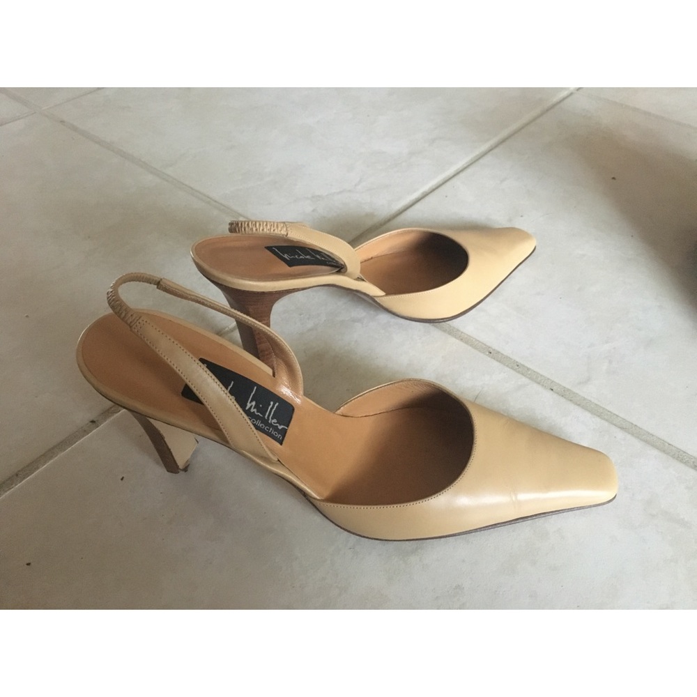 Nicole Miller collection classic leather heels